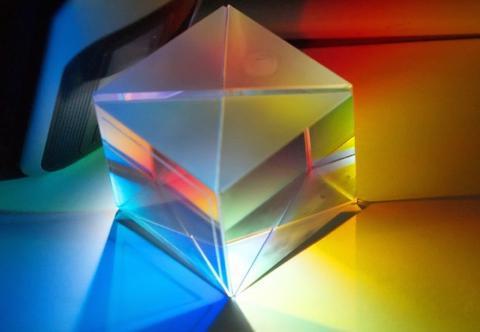 multi-colored cube